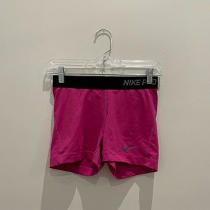 Pink & Black Spandex Shorts